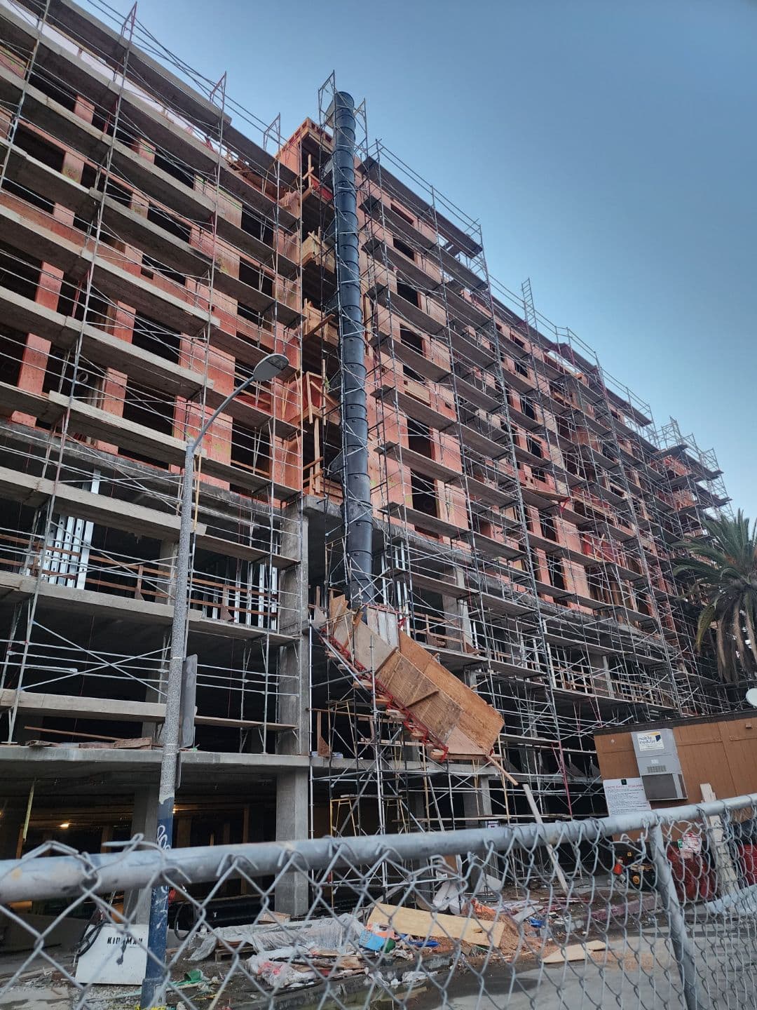 Reliable Trash Chute Systems scaffolding project 3 by Duty Scaffold Inc.