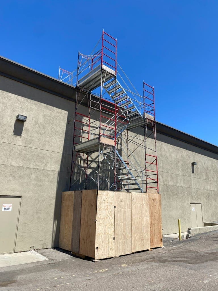 Our Stair Tower Solutions scaffolding project 2 by Duty Scaffold Inc.